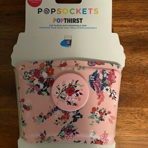 PopSocket Vera Bradley Pink Floral Cup Sleeve